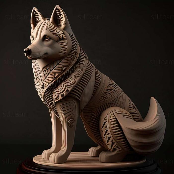 3D model Nenets husky dog (STL)